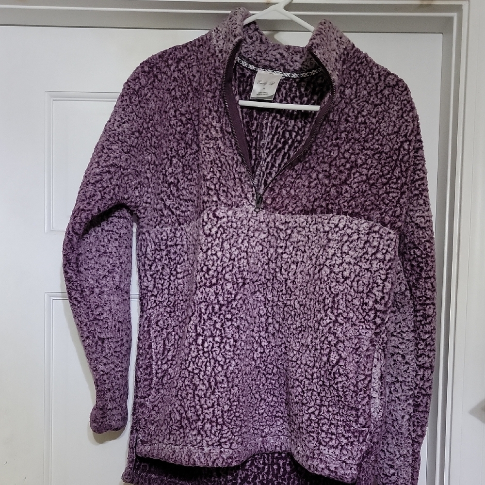 Purple Sherpa Pullover